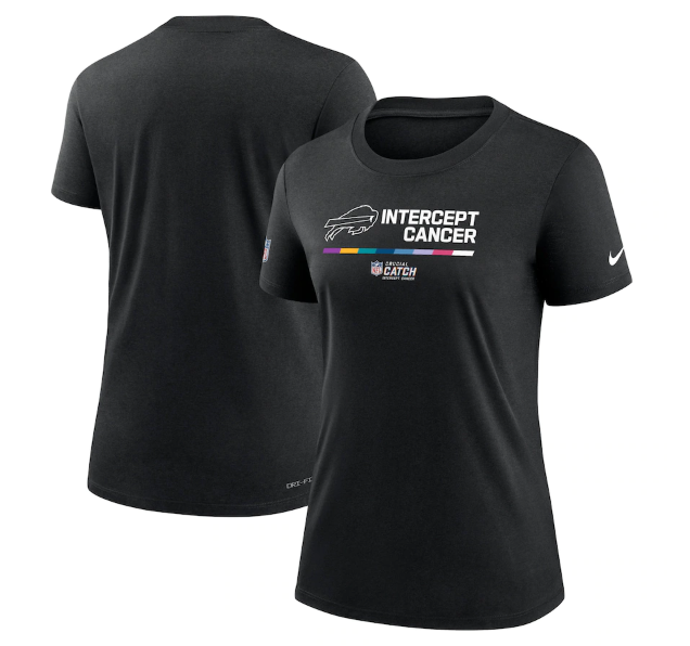 Women's Buffalo Bills 2022 Black Crucial Catch Performance T-Shirt(Run Small) Women's Buffalo Bills 2022 Black Crucial Catch Performance T-Shirt(Run Small)
